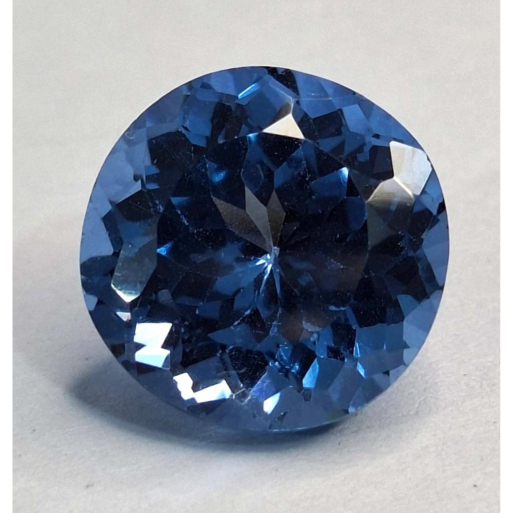 Rundgeschliffener natürlicher blauer Aquamarin 9-11 Karat Fabelhafter zertifizierter loser Edelstein