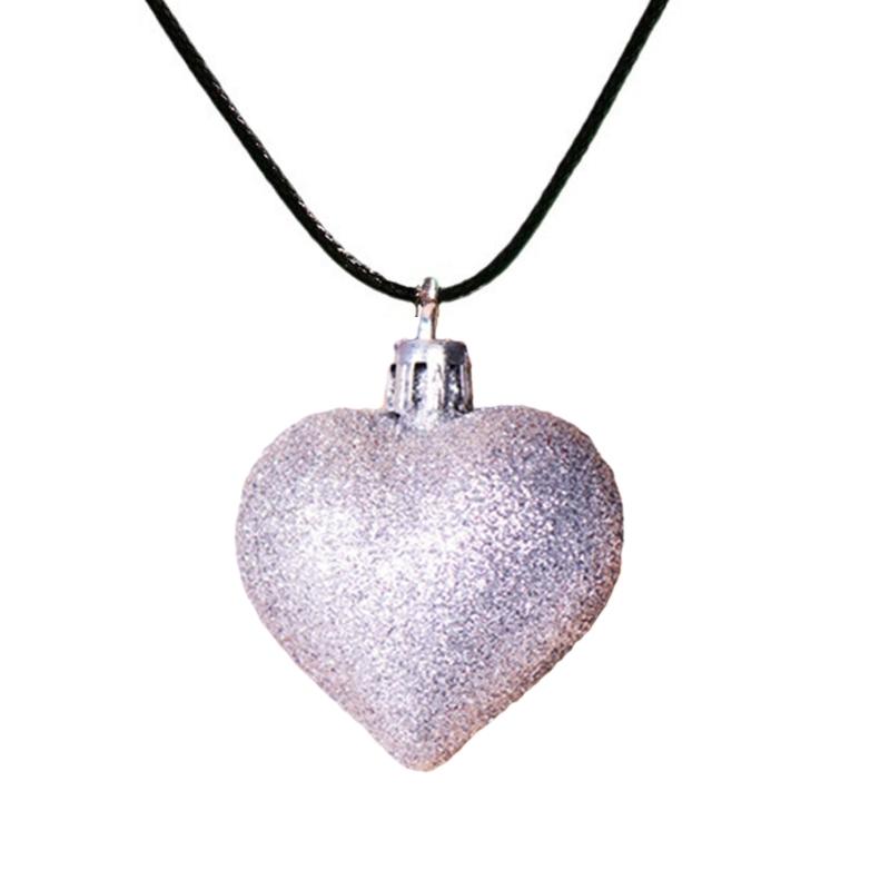 Elegant Long Neck Chain Adjustable Rope Collarbone Chains Electroplate Heart Pendant Neckchain Jewelry for Women Girls