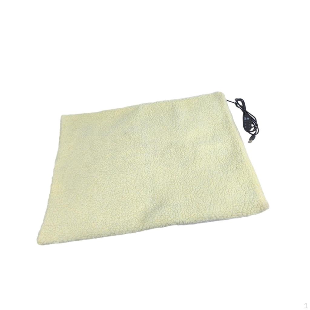 Cat Heating Pad Heated Bed Mat 5 Adjustable Temperature Non Slip Bottom with Timer for Dog