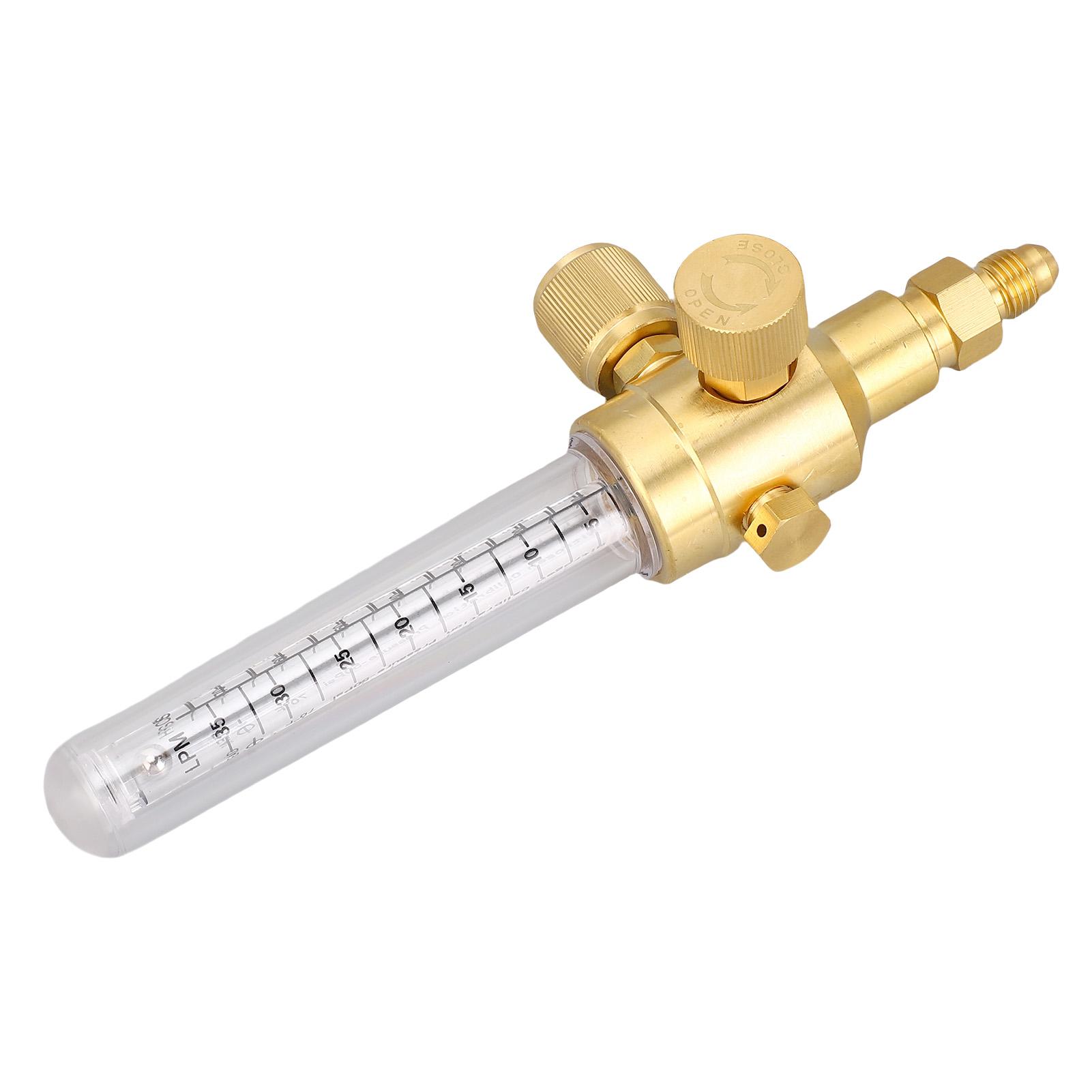 

Nitrogen Flow Indicator Pure Copper Double Scale 14in Thread Inlet Outlet Connection Nitrogen Flow