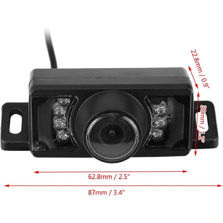 7 PCS Car Backup Camera Night Vision IR LED Waterproof Rearview Video Transmitter Receiver for Safe Driving,Reversing Image Auxiliary Equipment