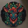 10 Inch Hanging Wind Spinner Colorful Reindeer Design Wind Chime with 360 Degree Hook for Spring Summer Balcony Garden Decor Gift