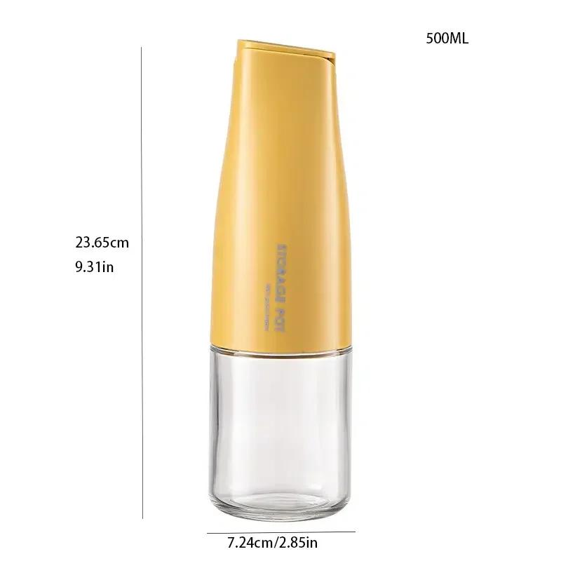 Household Kitchen Automatic Opening and Closing Gravity Oil Tank Soy Sauce Seasoning Bottled Oil Bottle Accessories Supplies