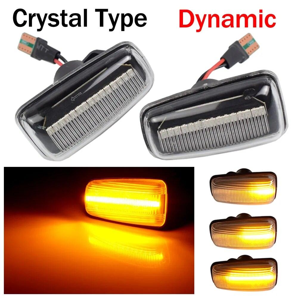 Flashing Car Turn Signal Lamps Side Marker Lights Lateral LED For Peugeot 306 106 406 806 Citroen XM ZX Break Xsara Xantia Fiat