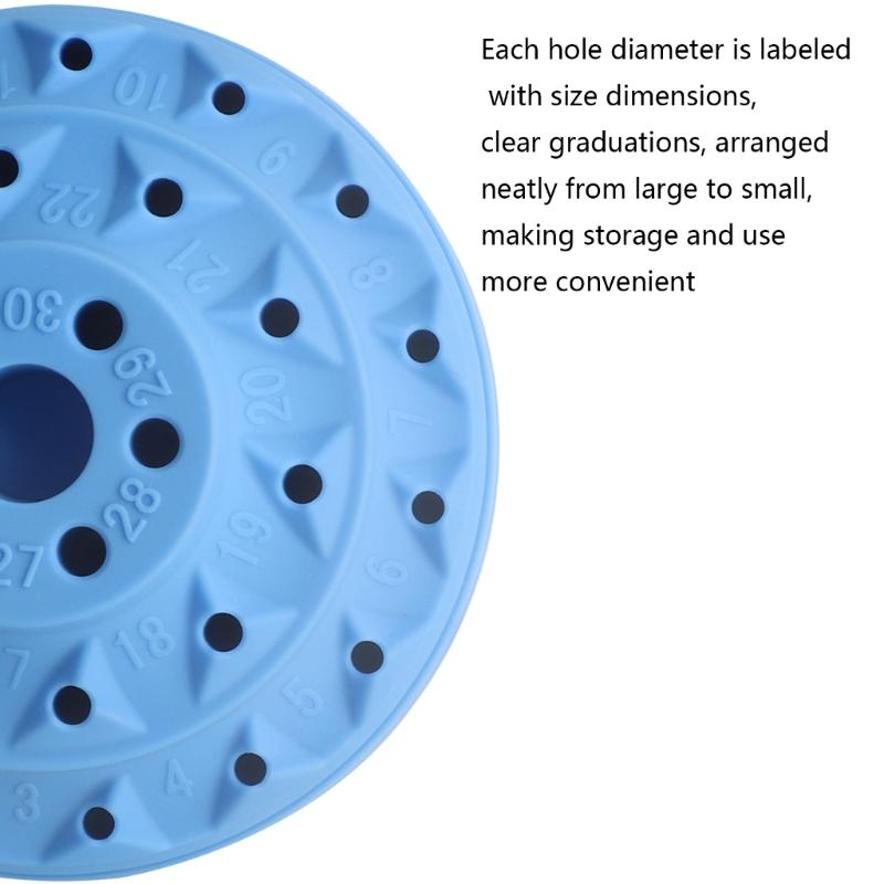 Plastic Rotating Tool Box Rotary Bur Holder for Tool Organization and Easy Cleaning Screwdriver Rotating Storage Box