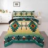 Erosebridal Western Aztec Comforter Set King Size, Boho Farmhouse Bedding Set for Kids Boys Teens Ethnic Southwest Bull Skull Cow Quilt Amer