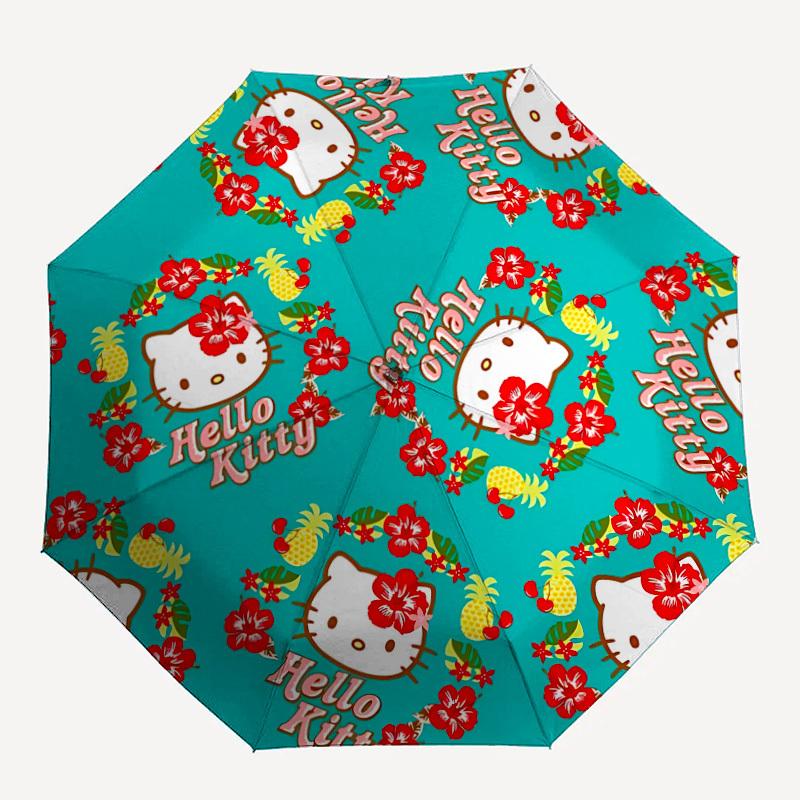 

1pc Hello Kitty Automatic Cute Umbrella 8-Bone Design Compact Gear for Outdoor Travel, Perfect Helloween Chrismas Gift for Friends or Family yy2509031