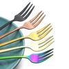 30Pcs Dinnerware Set Matte Gold Cutlery Set Stainless Steel Flatware Cake Fruit Fork Kitchen Knife Fork Spoon Tableware Set