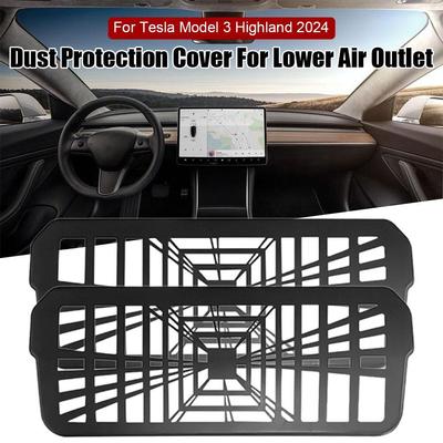 Under Seat Rear Air Vent Grille For Tesla Air Outlet Mask Backseat Vent Protection Cover For Tesla Highland 2024