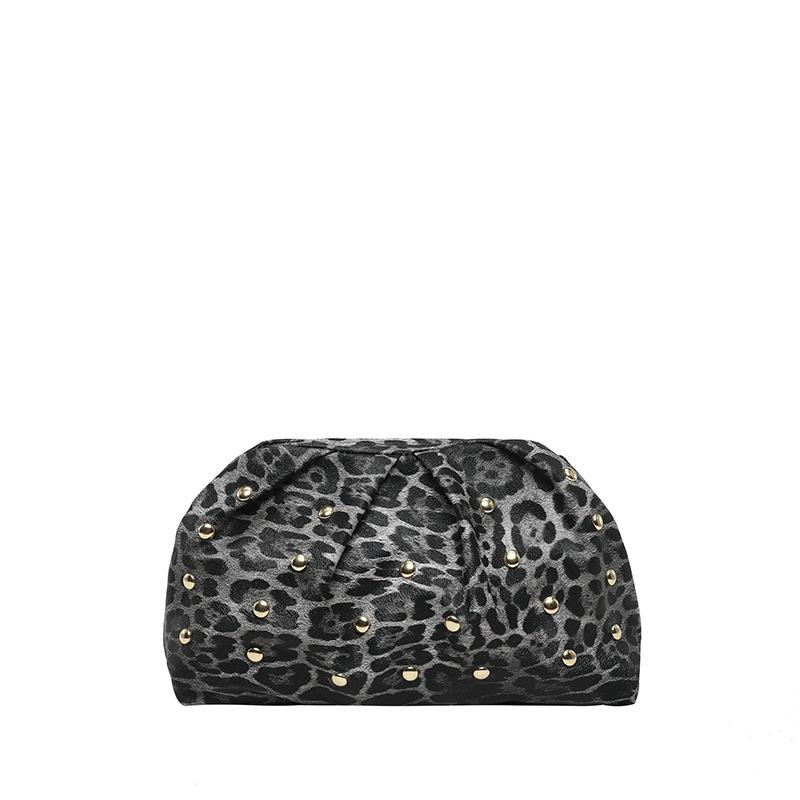 Плиссированная Модная Точечная Универсальная Весенне-Летняя Клатч-Сумка Женственность Вечерняя Сумка Премиальная Сумка с Текстурой чёрный