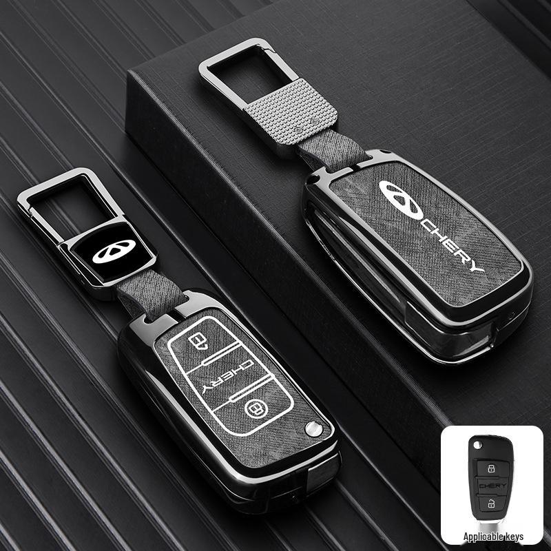 Zinc Alloy Key Shell Covers for Chery, Tiggo 8, 7 Plus - Full Coverage, 5x Anti-Drop Protection