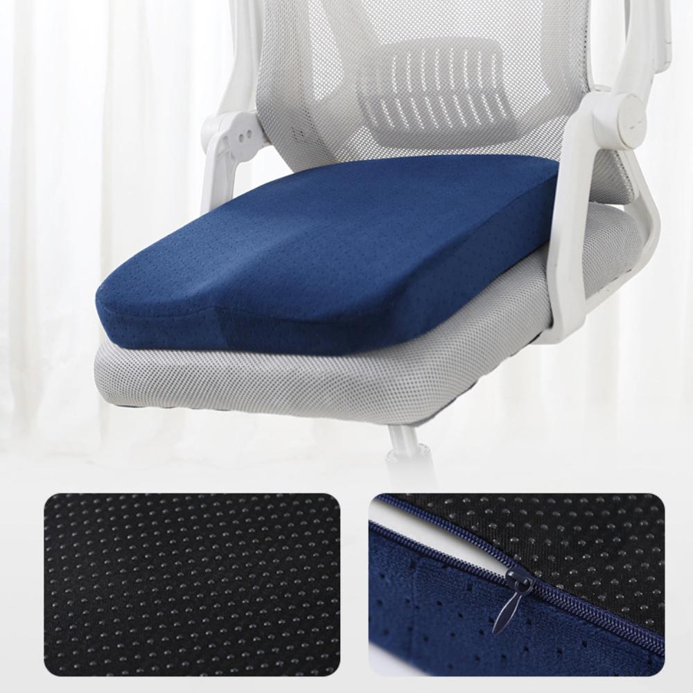 Ergonomic Memory Foam Office Cushion Anti Hemorrhoid Cushion Chair Cushion Tailbone Pillow Car Seat Cushion Washable Pillowcase