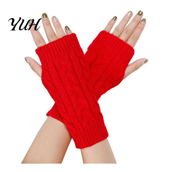 Knitted Arm Warmers for Women Ribbed Wrist Warmers, Stretchy Cable Fingerless Gloves, Lightweight Warm Sleeves Soft Mitten, Half Finger Autumn Winter