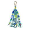 1Pcs Colorful Flower Bead Pendant Key Ring Boho Handmade Beaded Tassel Keychain For Women Backpack Purse Accessory Gift
