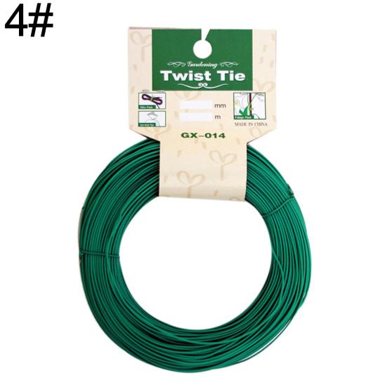 Portable Heavy Duty Plastic Coated Roll Wire Twist Ties Gardening Plant Tool