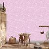 Powder pink glitter wallpaper, powder pink center 50x1000