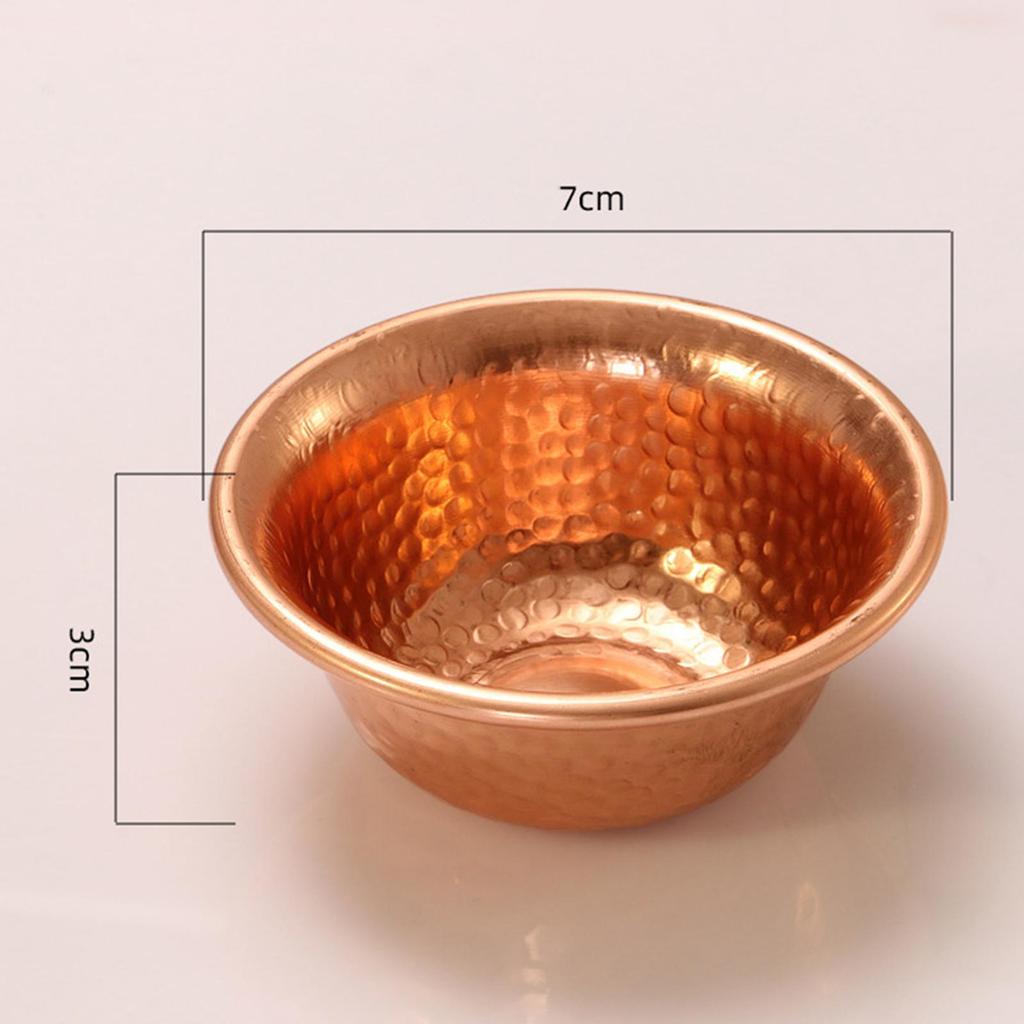 Grote Tibetaanse Kom Handgemaakte Koperen Vereringsbeker Heilige Watercontainer voor Boeddhistische Huismeditatie