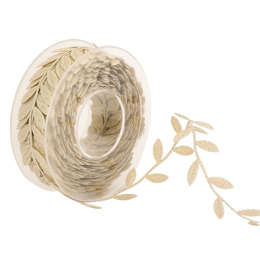 15Meter/Roll Ribbons For Crafts Christmas Wedding Decorative DIY Handmade Leaf Ribbon Gifts Card Wrapping Supplies