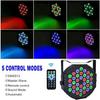 RGB Stage Uplights 36 LED Par Lights 4PCS, DMX Remote Sound Control for Disco, Wedding, Birthday, Club, Christmas