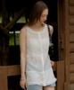 ITOV SEOUL Flare Sheer Mini Dress White