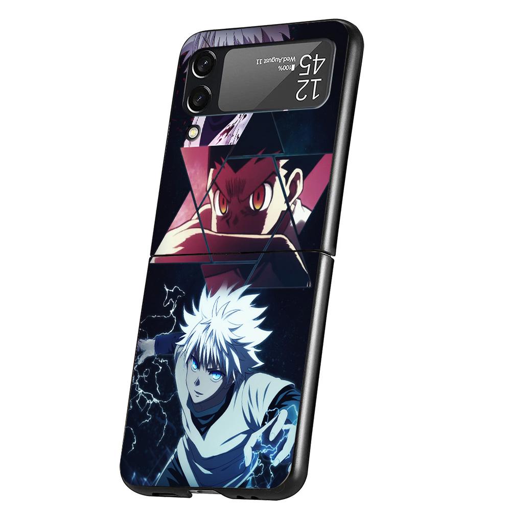 Hunter X Anime Cover Phone Case For Samsung Galaxy Z Flip 7 6 5 4 3 5G Flip7 Flip6 Flip5 Flip4 Flip3 Black Fundas Shell Galaxy Z