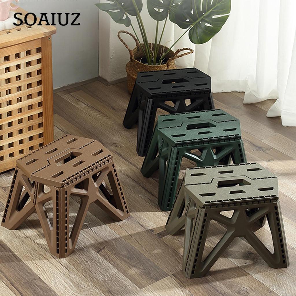 Folding Step Stool Strong Load-bearing Heavy-Duty Chair Travel Use Compact Collapsible Chair with Handle Camping Supplies