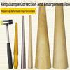 Gold Ring Expansion Tool: Cylindrical Jewelry Repair Conical Bracelet Rod with Rubber Grip.