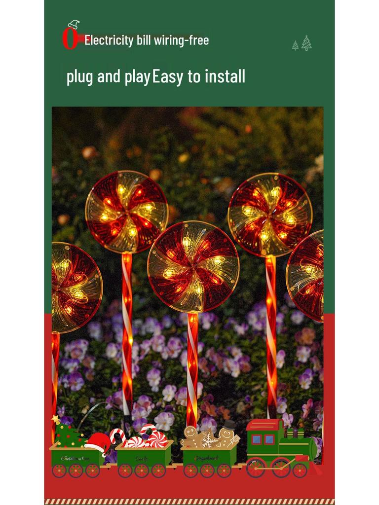 Solar-Powered Outdoor Christmas Snowman String Lights - Waterproof Festive Patio Decor