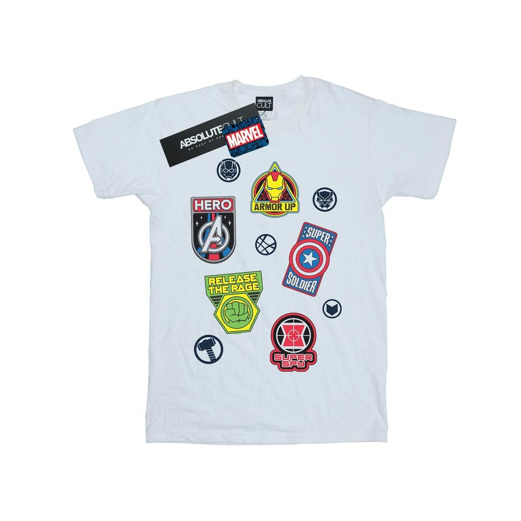 Marvel Mens Avengers Hero Badges T-Shirt