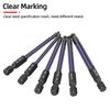 Ball End Hex Screwdriver Bits Set 1/4” Inch Screw Driver Drill Bit Shank Magnetic S2 Steel 65/100mm Ratchet Wrench Hand Tools