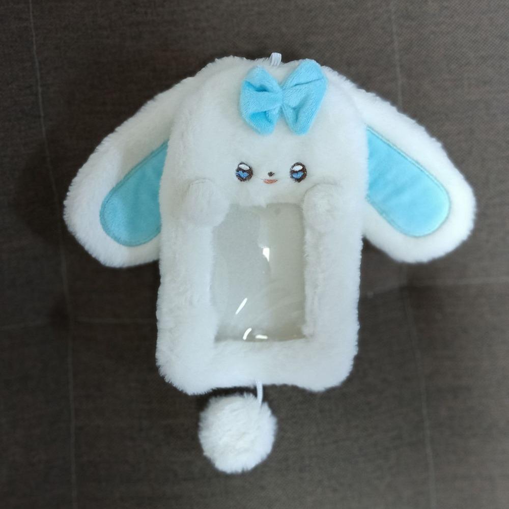 Süßer Cartoon-Hase/Hund/Katze Plüsch-Fotokarten-Etui Foto-Kartenhalter Tragbares INS-Kartenetui Schüler-Idol-Fotos Schutzhülle