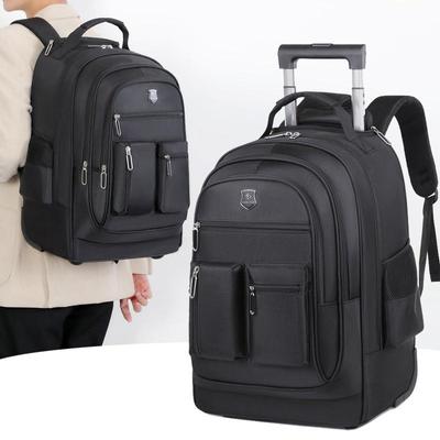 Bolso de Portátil de Negocios para Hombre y Mujer, Mochila Casual de Viaje, Bolsa de Almacenamiento Escolar y con Ruedas