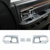 2x Interior Door Handle Bowl Cover Trim Frame For Dodge Ram 1500 2011-17 Chrome