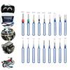 18Pcs Car Terminal Removal Tool Kit Depinning Tool Electrical Connector Pin Removal Car Stylus Wiring Crimp Connector Puller