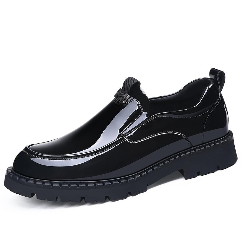 

New Arrival Slip on Shoes Style Leisure Loafers Summer Casual Leather Flats Leisure Walk Moccasins Outdoor Driving Shoes 44 чёрный