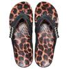 Crocs Classic Animal Flip Flops Unisex Leopard Print 'Black Leopard'
