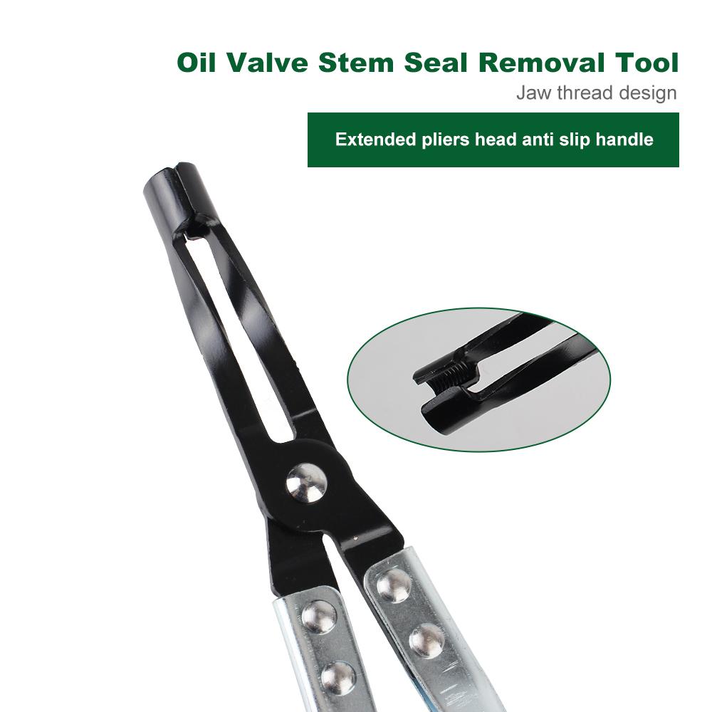 Narzędzie do usuwania uszczelek trzonków zaworów samochodowych Narzędzie do usuwania uszczelek trzonków zaworów olejowych Szczypce do zacisków sprężynowych zaworowych Profesjonalne szczypce do demontażu zacisków sprężynowych