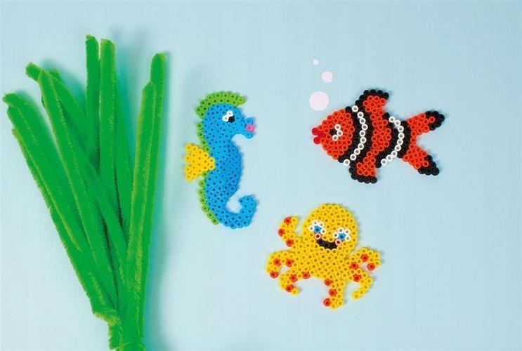 Transparent Template Pad Mix of Figures 8 Pcs Iron-on Beads 5mm