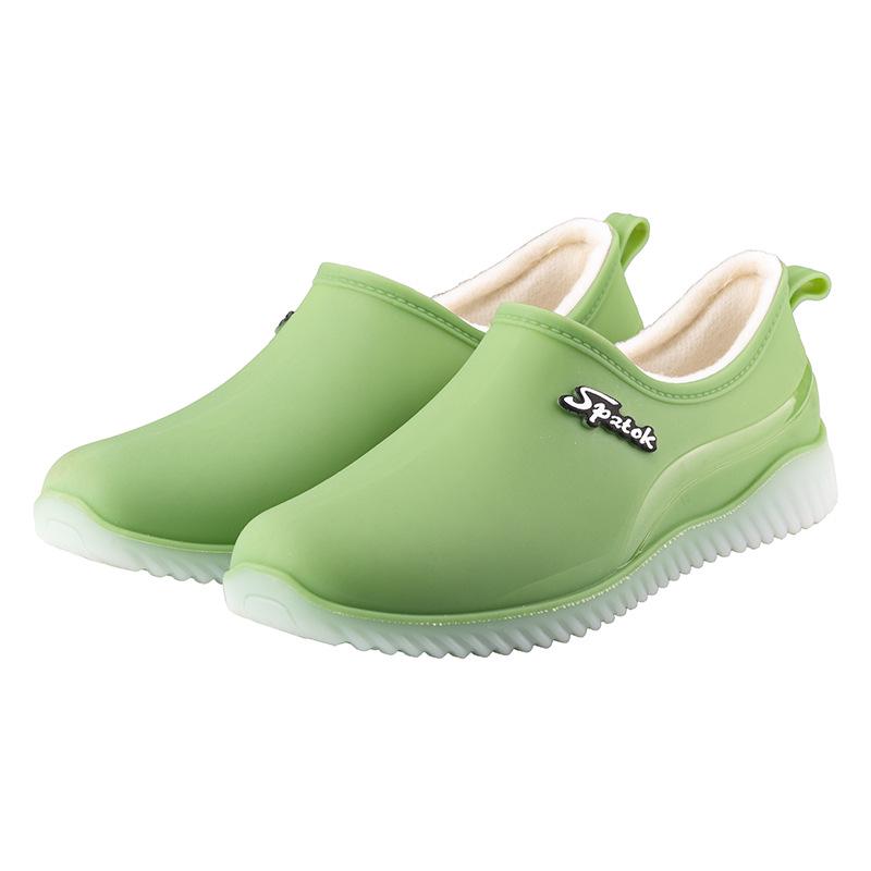 Women's Versatile Low-Top Rain Boots - Soft Sole, Comfortable, Breathable, Non-Slip Rubber Shoes for Outdoor Summer Wear
