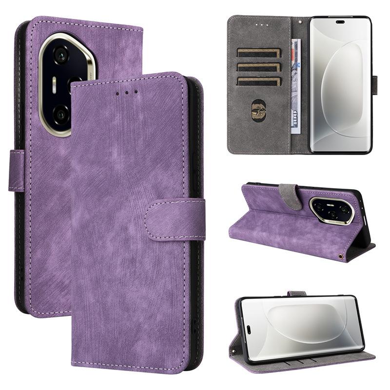 

Чехол-книжка для Honor 300 Ultra, Honor 300/300 Pro, чехол для телефона из ПУ, полная защита корпуса, ударопрочный, с [блокировкой RFID] for Honor 300 5G фиолетовый