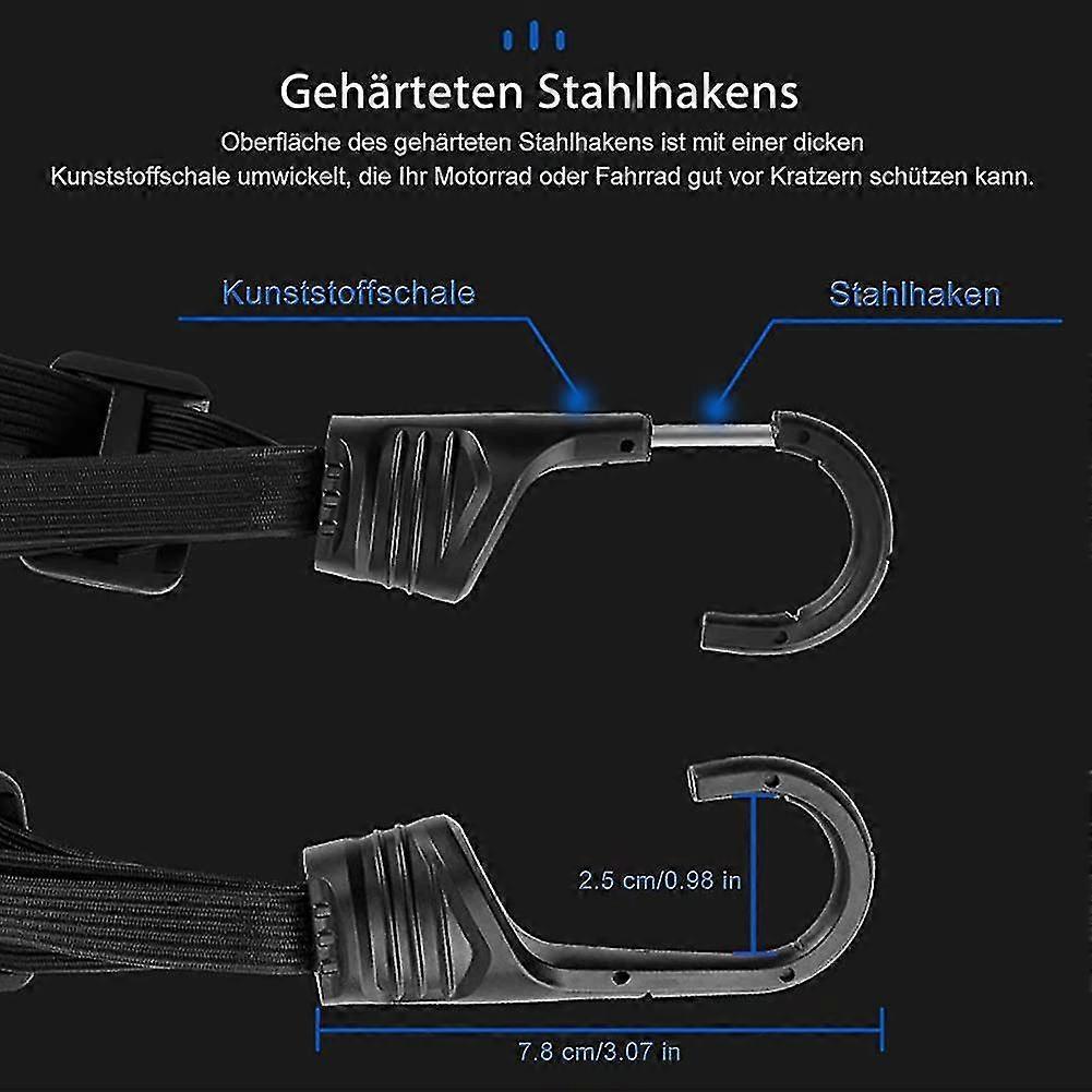 2 Pieces Of Luggage Tensioners, Expanders With Hooks, Tension Belts With Hooks Gift Y