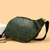 Vintage Läder Slingväska Unisex Bröstväska Crossbody Axel Resa Dagryggsäck Plånbok