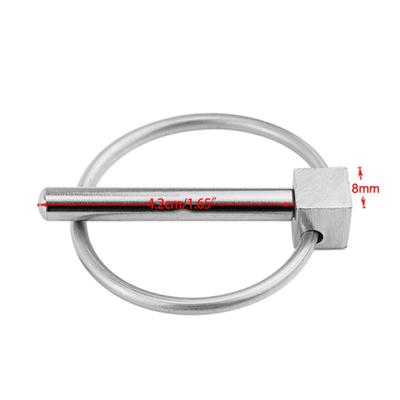 Spinotto di Sicurezza Robusto con Clip di Bloccaggio ad Anello Acciaio Inossidabile Trattori Agricoli Fissaggio Spinotto di Sicurezza Ferramenta Antiruggine