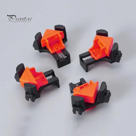 Praktische rechtwinklige Klemme für die Holzbearbeitung, roter Kunststoff, zum Aufstecken, keine Montage, langlebige, sichere Griffigkeit, Eckklemme, Tischlerwerkzeug-Set