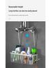 No-Drill Bathroom Shower Rack: Hanging Organizer for Shampoo and Toiletries
