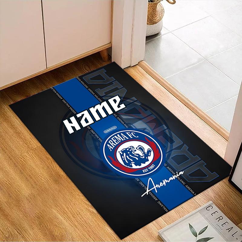 Custom Name AREMA Crest Design Rug Game Carpet, Floor Mat for Bedroom Living Room Entryway Rug, Home Decor Idea Gift for Christmas birthday