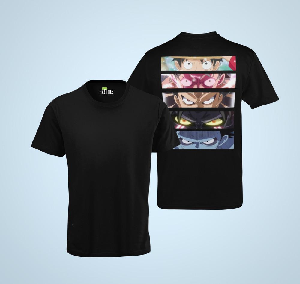 

One Piece Monkey D. Luffy Gear Eyes Evolution Stuffing Anime Men s Organic T-Shirt XL