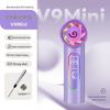 Portable Rechargeable Mini Fan with Colorful Lights - Strong Wind for Outdoor, Dorm, or Personal Use