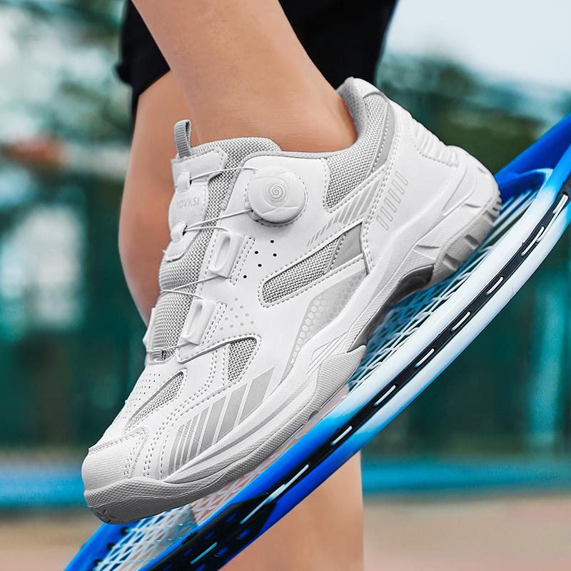 Fashion Unisex Sneakers Lightweight Stable Non Slip Tennis/badminton Shoes Knob Buckle Durable Men's and Women's Running Shoes