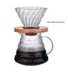 High Borosilicate Glass Coffee Percolators, Hand Drip Sharing Pot, Filter Funnel Set, Coffee Maker, Heat- Resisting, Household